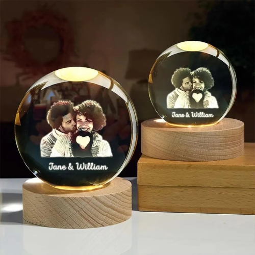 Custom Photo Crystal Ball Lamp
